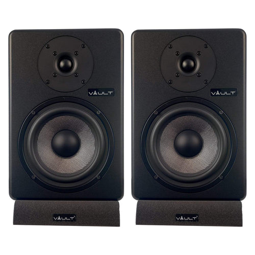 vault monitor speakers pair vault c6 6" powered studio monitors pair   #type_pair