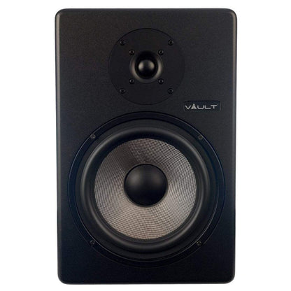 Vault Monitor Speakers Single Vault C8 8" Powered Single Studio Monitors With Isolation Foam Pad 