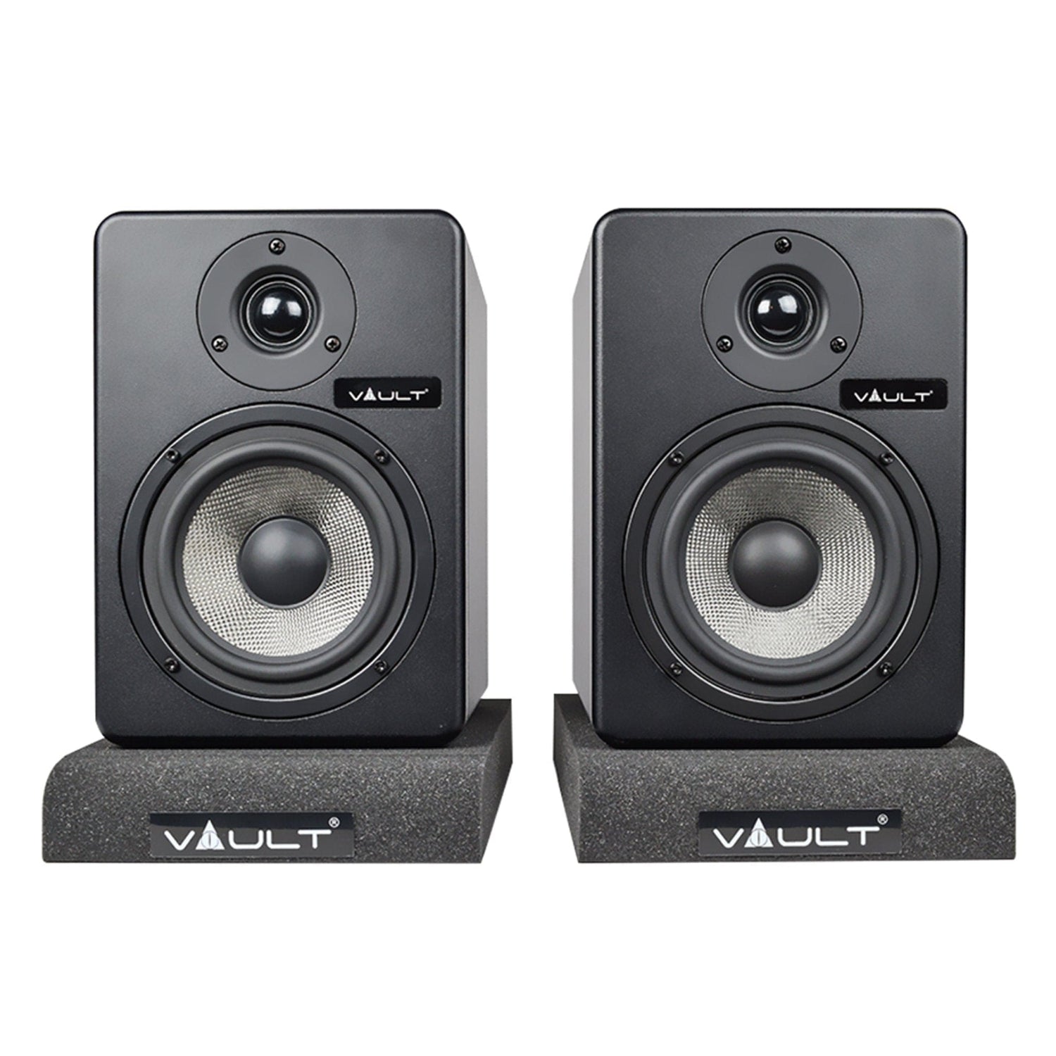 Vault Monitor Speakers Vault C5 5" Powered Studio Monitors Pair