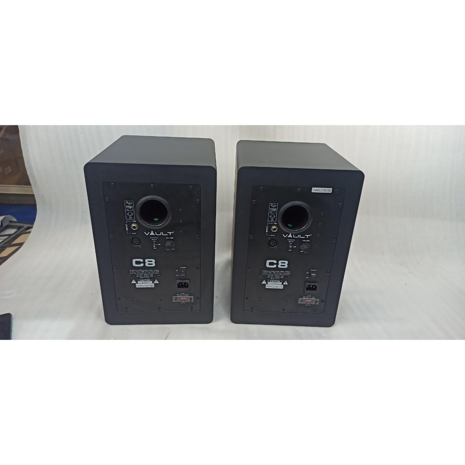 Vault Monitor Speakers Vault C8 8-Inch Powered Studio Monitors - Pair - Open Box 