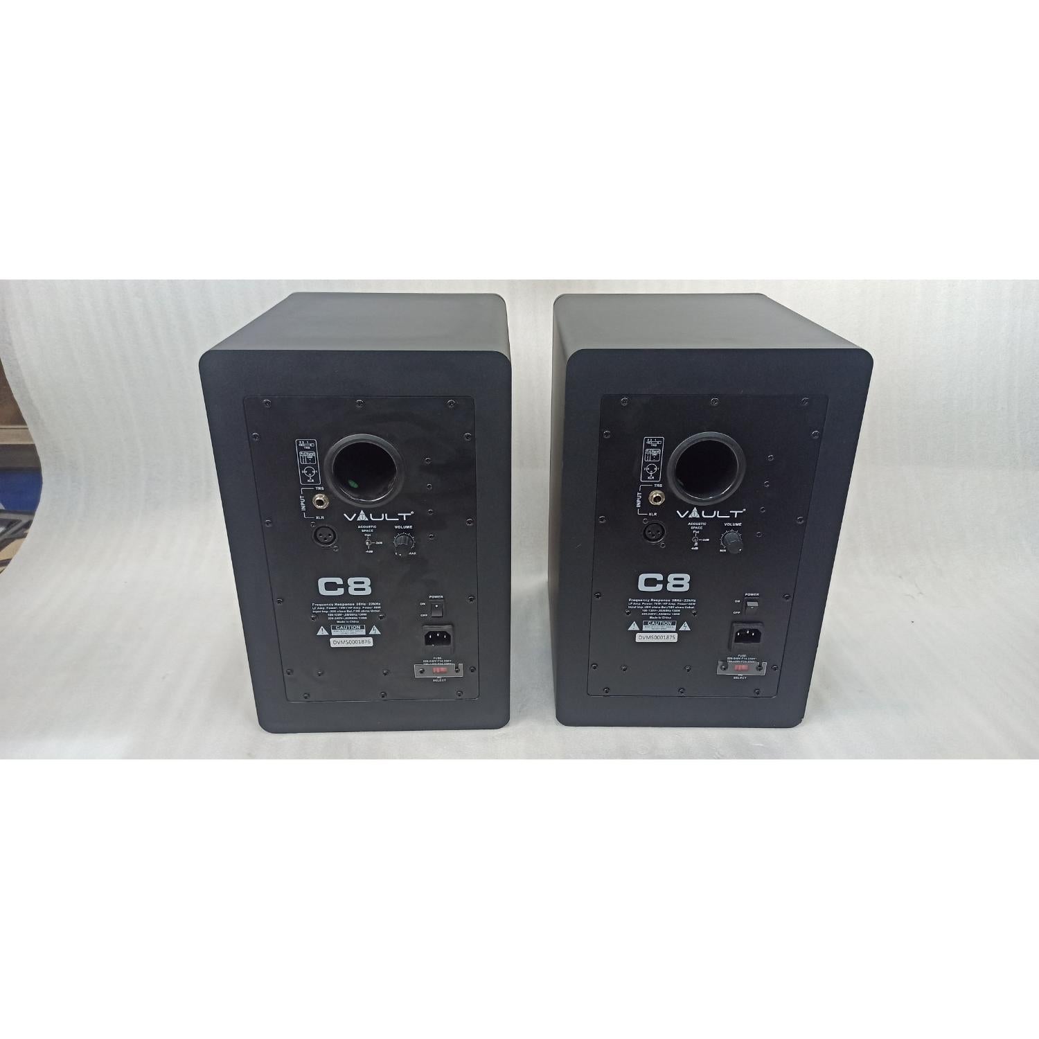 Vault Monitor Speakers Vault C8 8-Inch Powered Studio Monitors - Pair - Open Box #barcode_202501044776