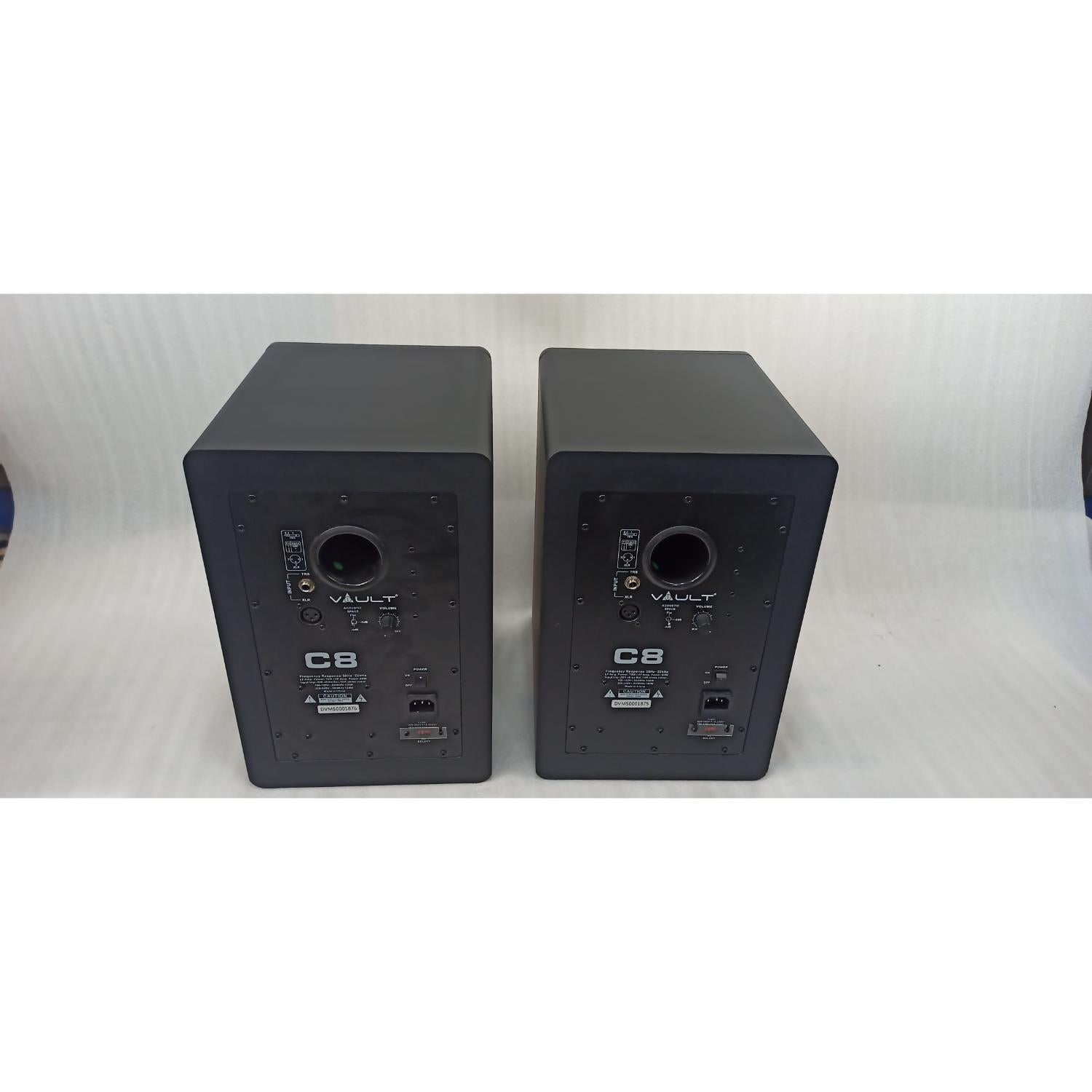 Vault Monitor Speakers Vault C8 8-Inch Powered Studio Monitors - Pair - Open Box #barcode_202501044776
