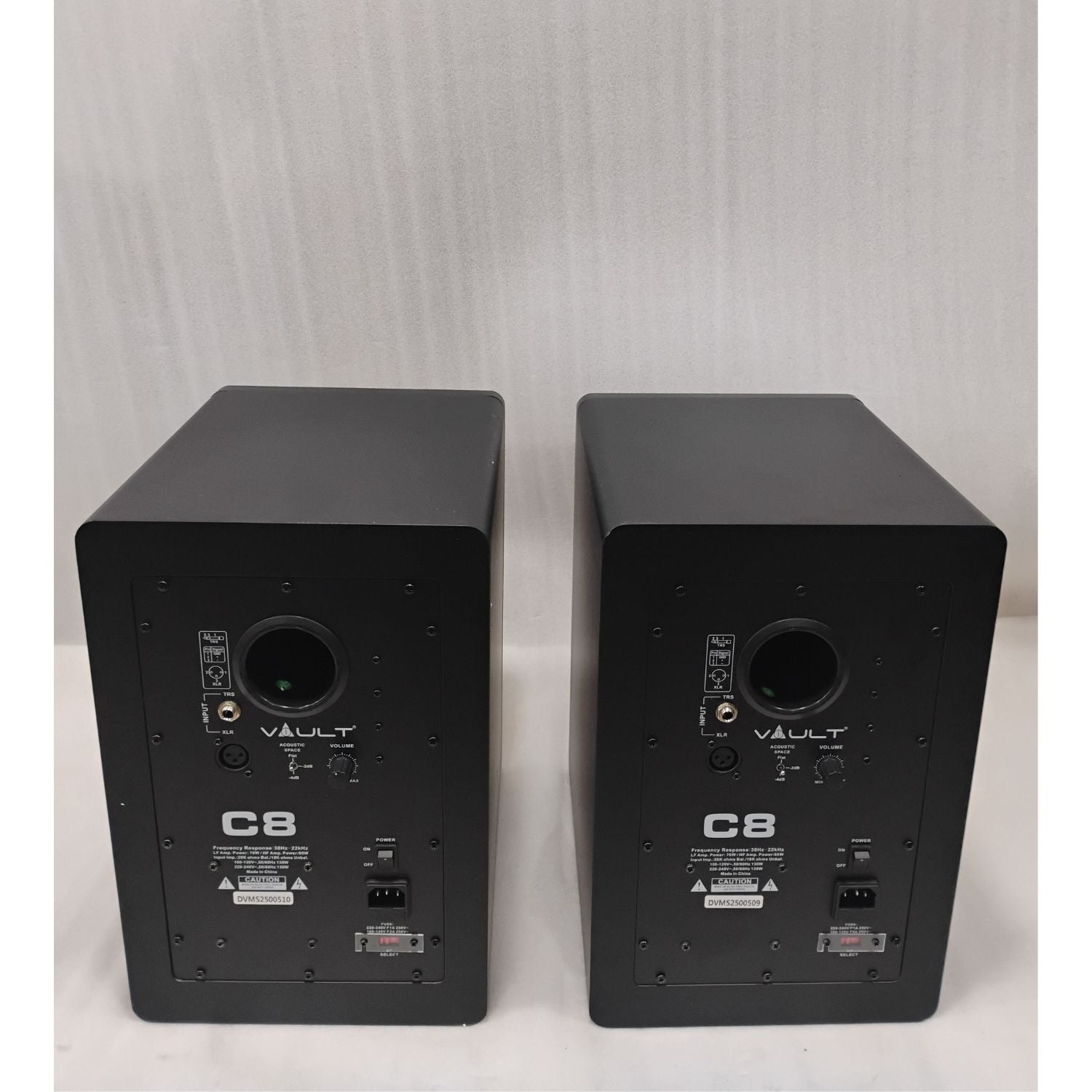 Vault Monitor Speakers Vault C8 8-Inch Powered Studio Monitors - Pair - Open Box #barcode_202601039569