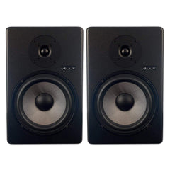 Vault Monitor Speakers Vault C8 8-Inch Powered Studio Monitors With Isolation Foam Pads - Pair