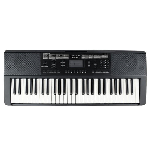 vault portable keyboards vault kt-54 keytone 54-key keyboard - black - open box