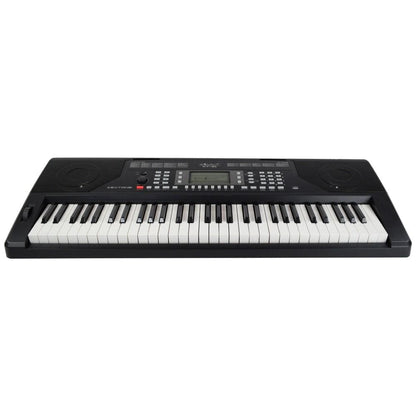vault portable keyboards vault kt-61 keytone touch sensitive 61-key keyboard - black - open box