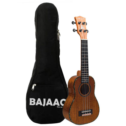 vault soprano ukuleles acoustic vault performer pro 21" all solid mahogany premium soprano ukulele with gigbag      