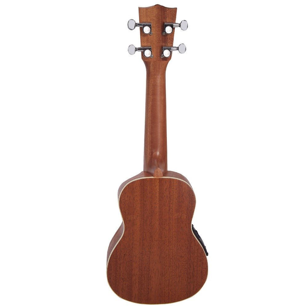 Vault Soprano Ukuleles Acoustic Vault UK-1000SCE 21-Inch Solid Spruce Top Premium Semi Cutaway Electro-Acoustic Soprano Ukulele
