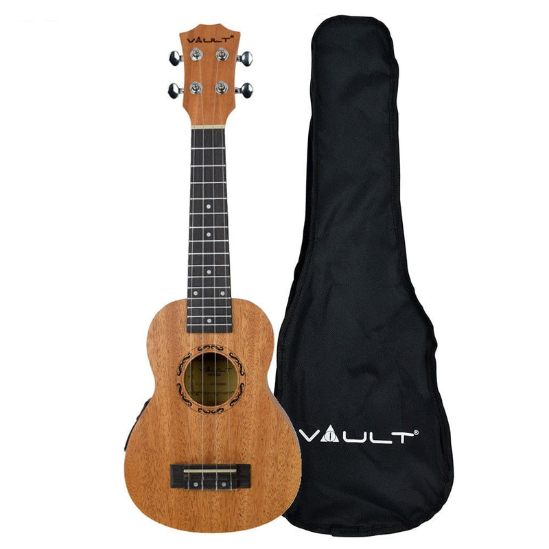 vault soprano ukuleles electroacoustic vault uk-2000s 21-inch solid mahogany top premium soprano ukulele with gigbag      #types_electroacoustic