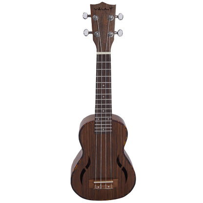 Vault Soprano Ukuleles Natural Vault UK-200S 21" Premium Walnut Laminate with Side Soundport Soprano Ukulele