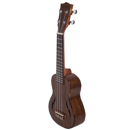 Vault Soprano Ukuleles Natural Vault UK-200S 21" Premium Walnut Laminate with Side Soundport Soprano Ukulele