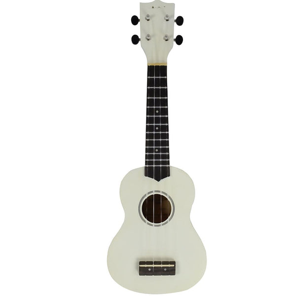 vault soprano ukuleles vault uk-003 soprano colourful ukulele 21 inch with gig bag #color_white-glossy