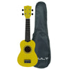 Vault Soprano Ukuleles YellowGlossy Vault UK-003 Soprano Colourful Ukulele 21 inch With Gig Bag