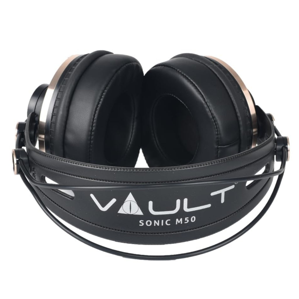 Vault Studio Headphones Black Vault Sonic M50 Studio Monitoring Headphones #color_black