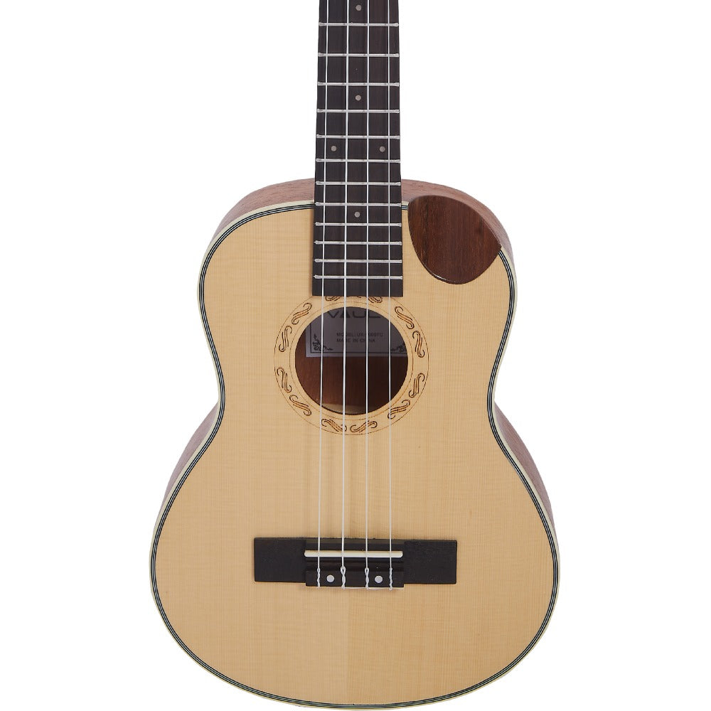 Vault Tenor Ukuleles Vault UK-1000TC 26-Inch Solid Spruce Top Premium Semi Cutaway Tenor Ukulele