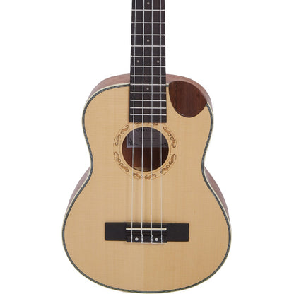 Vault Tenor Ukuleles Vault UK-1000TC 26-Inch Solid Spruce Top Premium Semi Cutaway Tenor Ukulele