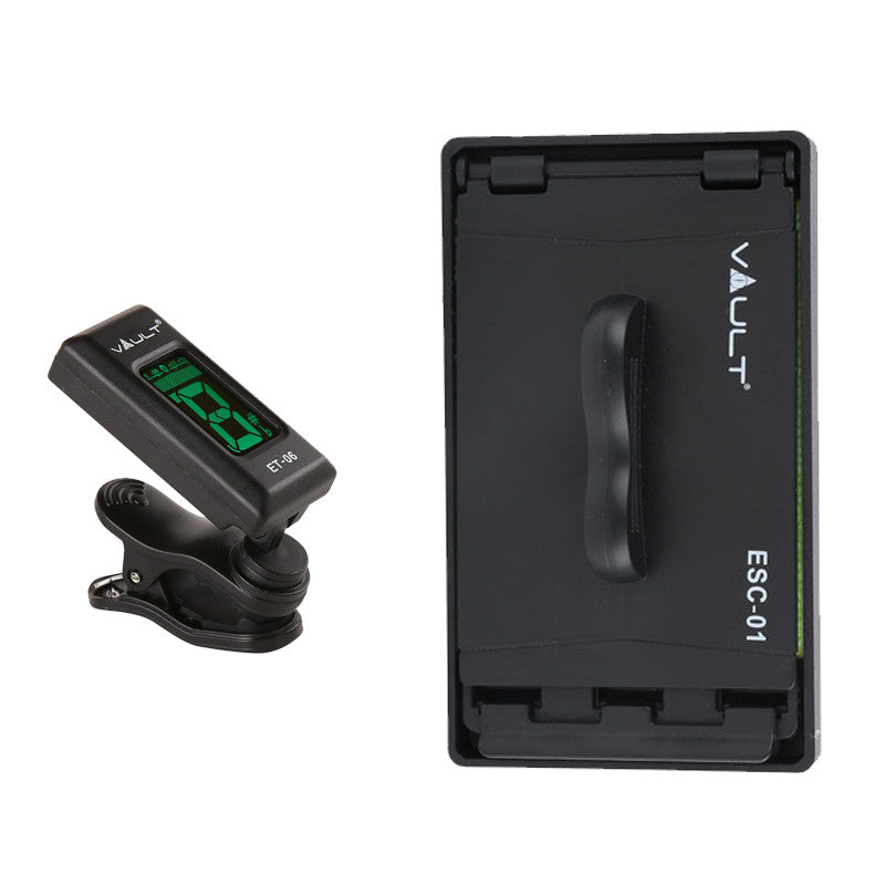Vault Tuners Vault ET-06 Easy Chromatic Guitar Tuner + Vault ESC-01 String Cleaner