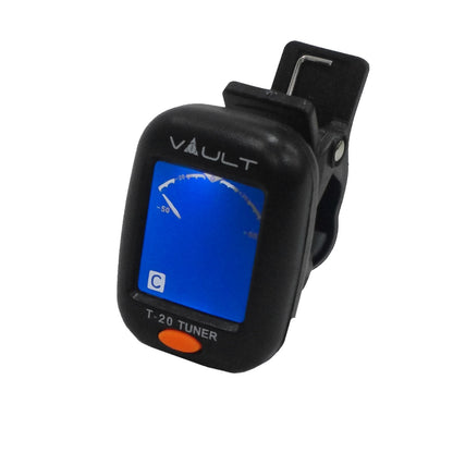 Vault Tuners Vault T-20 Clip-On Guitar Tuner - Black