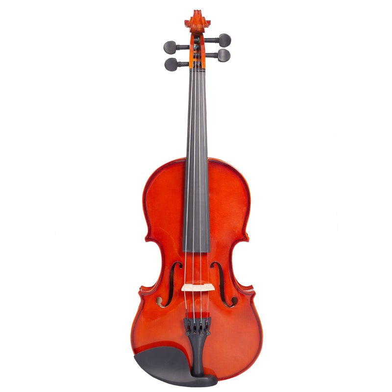 Vault Violins Natural Vault Fiddler 4/4 Violin with Bow, Rosin & Case (Outfit) #color_mahogany