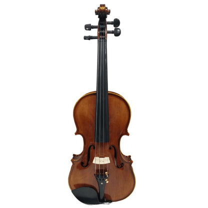vault violins vault artisan solid body 4/4 violin with bow, rosin & case (outfit)
