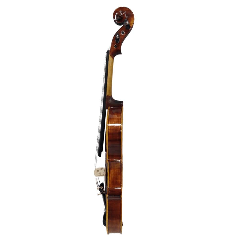 vault violins vault artisan solid body 4/4 violin with bow, rosin & case (outfit)