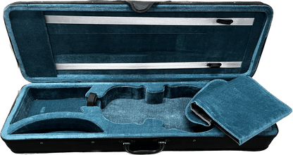 vault violins vault artisan solid body 4/4 violin with bow, rosin & case (outfit)