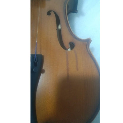vault violins vault enorm solid spruce top 4/4 violin with bow, rosin & case (outfit) - open box b stock