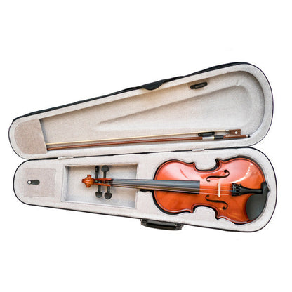 vault violins vault vi1040 3/4 solid violin with hard case, rosin and bow