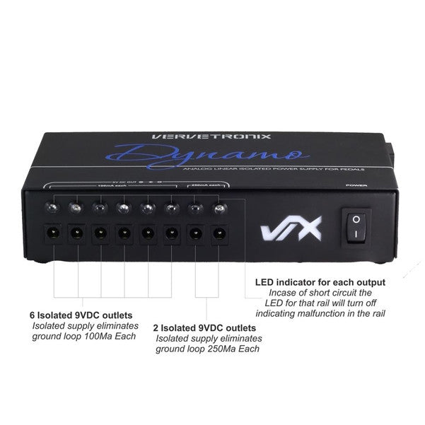 vervetronix power conditioners vervetronix dynamo isolated power supply (high power)