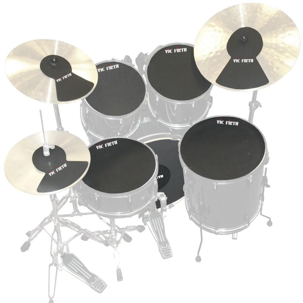 Vic Firth Dampeners And Mutes Vic Firth MUTEPP7 Drum and Cymbal Mute Pack - Set of 6