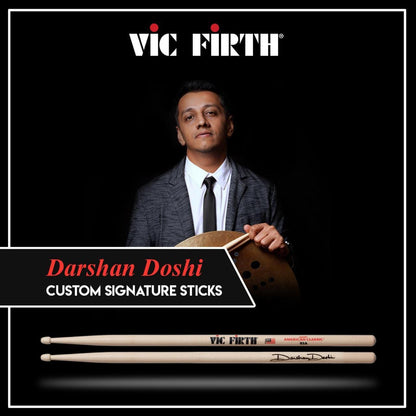 vic firth drumsticks vic firth 85a darshan doshi signature american classic drumsticks - wooden tip