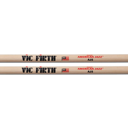 Vic Firth Drumsticks Vic Firth AJ5 American Jazz Drum Stick With Wooden Tip