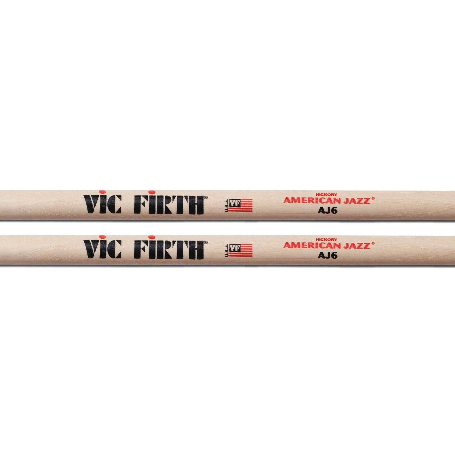 Vic Firth Drumsticks Vic Firth AJ6 American Jazz 6 Drumsticks - 7A