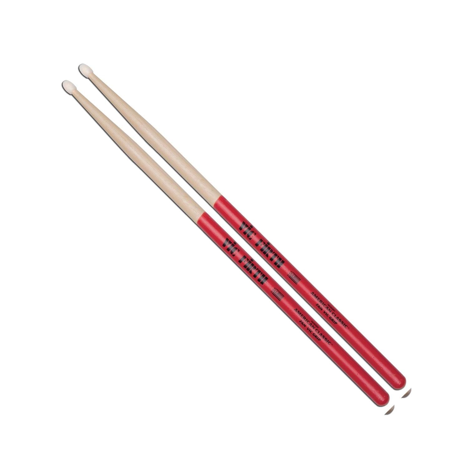 Vic Firth Drumsticks Vic Firth American Classic 7ANVG Grip Drumsticks - Nylon Tip