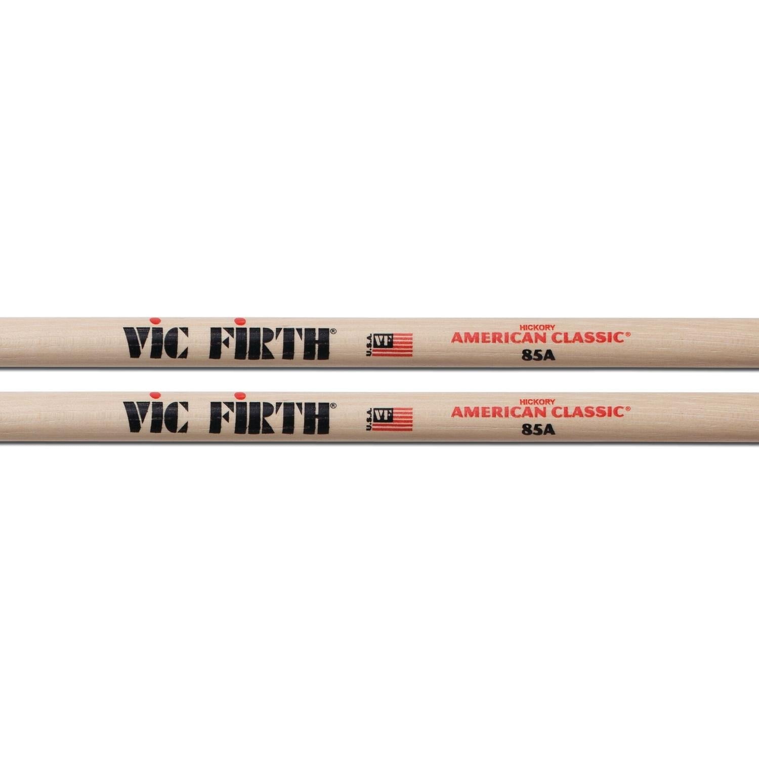 Vic Firth Drumsticks Vic Firth American Classic Hickory Drumsticks - Wooden Tip - 85A