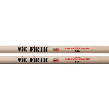 Vic Firth Drumsticks Vic Firth American Classic Hickory Drumsticks - Wooden Tip - 85A