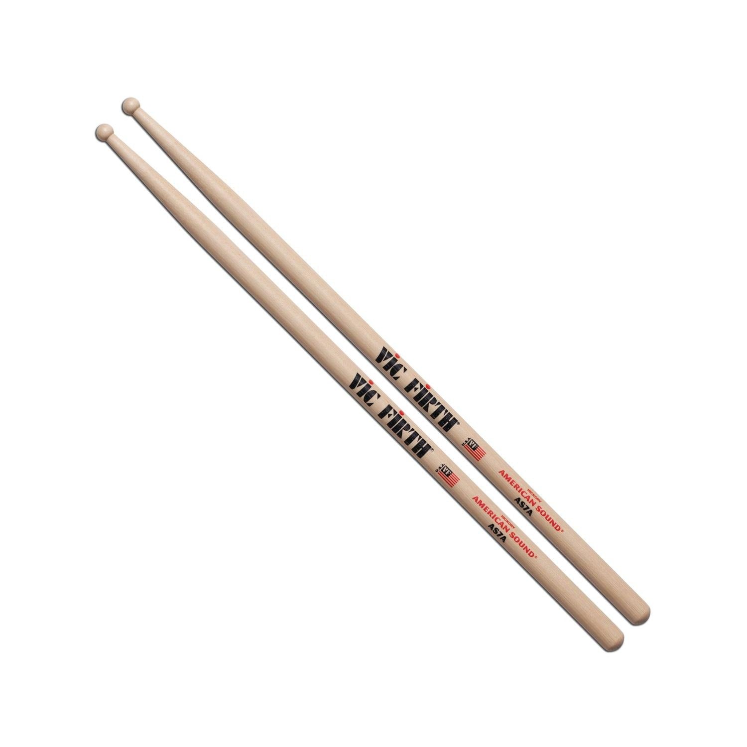 Vic Firth Drumsticks Vic Firth AS7A American Sound Drum Stick With Wooden Tip - 7A