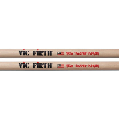 Vic Firth Drumsticks Vic Firth Signature Series Nicko McBrain Drum Stick With Wooden Tip - 5B