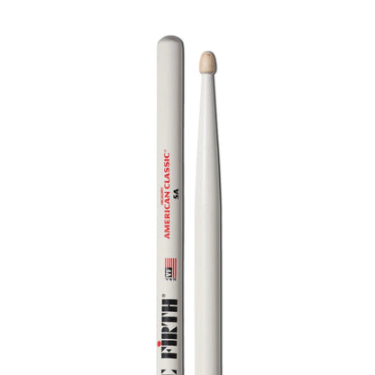 Vic Firth Drumsticks White Vic Firth 5AW American Classic Wood Tip Drumstick - White - 5A 