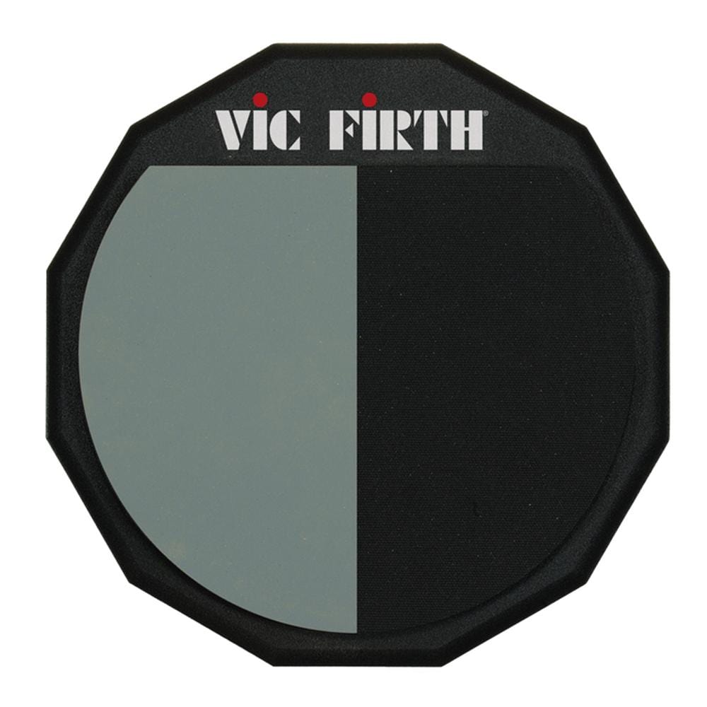 vic firth practice pads & devices black vic firth 12 inch single sided double surface practice pad 