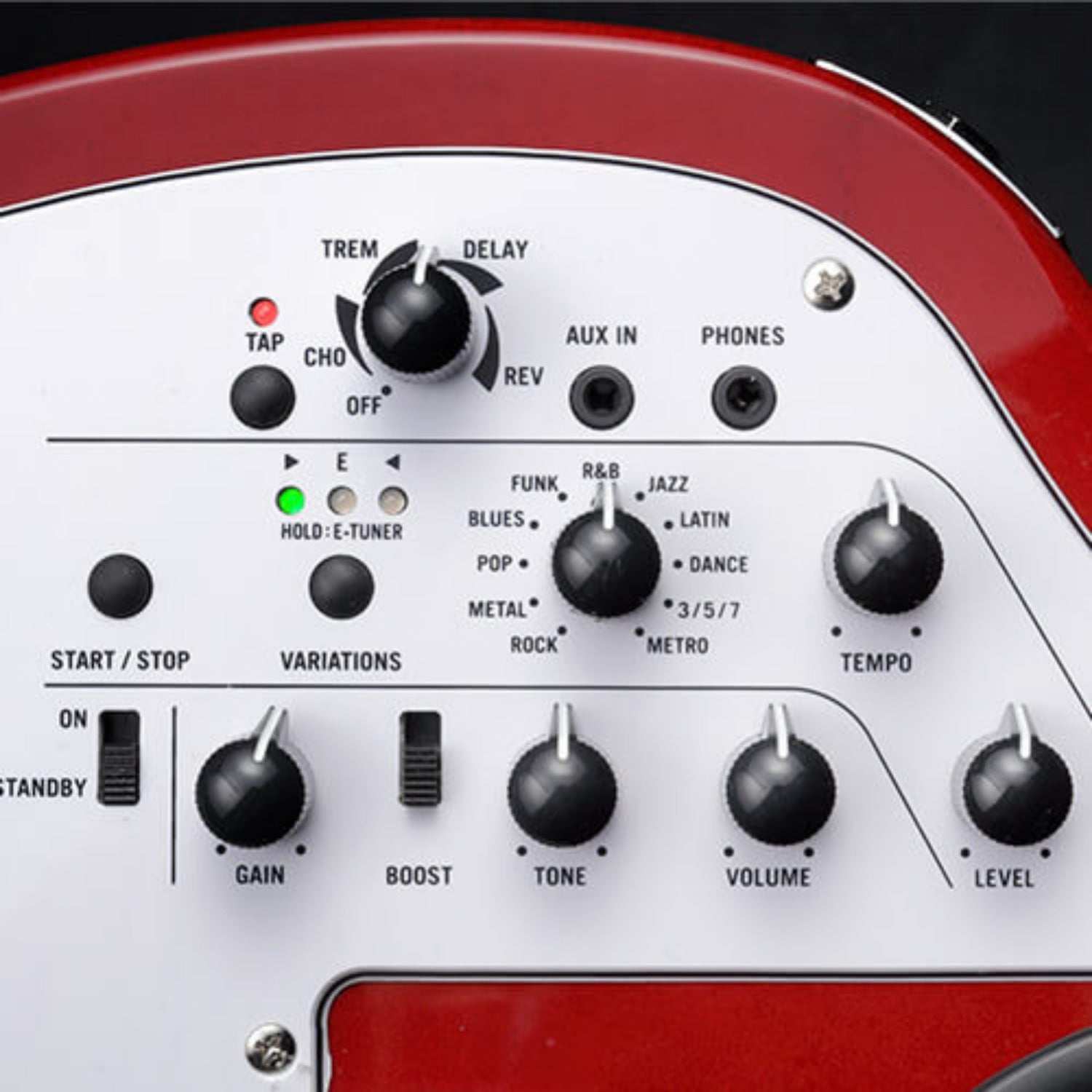 Vox Electric Guitars Vox APC-1 6 String Electric Guitar #color_red-metallic