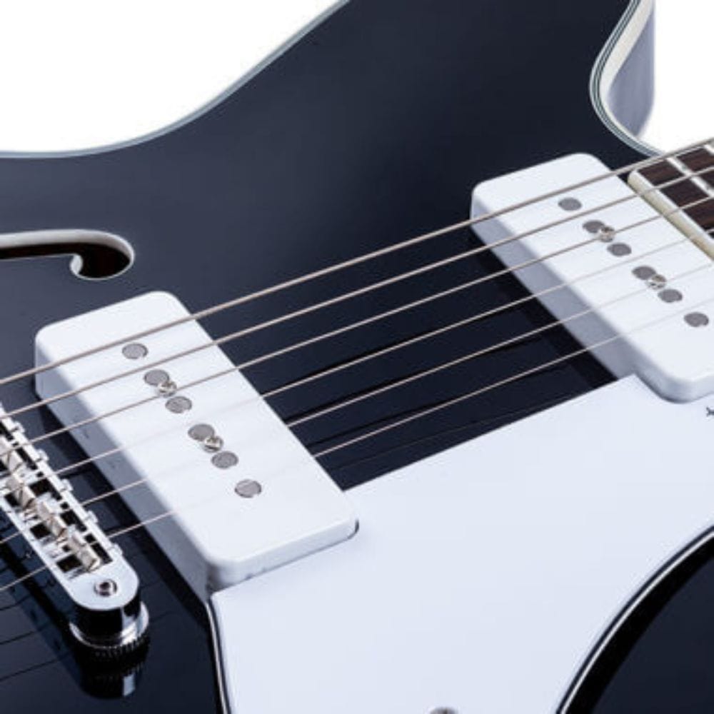 vox electric guitars vox bobcat v90 semi-hollow 6 string electric guitar  