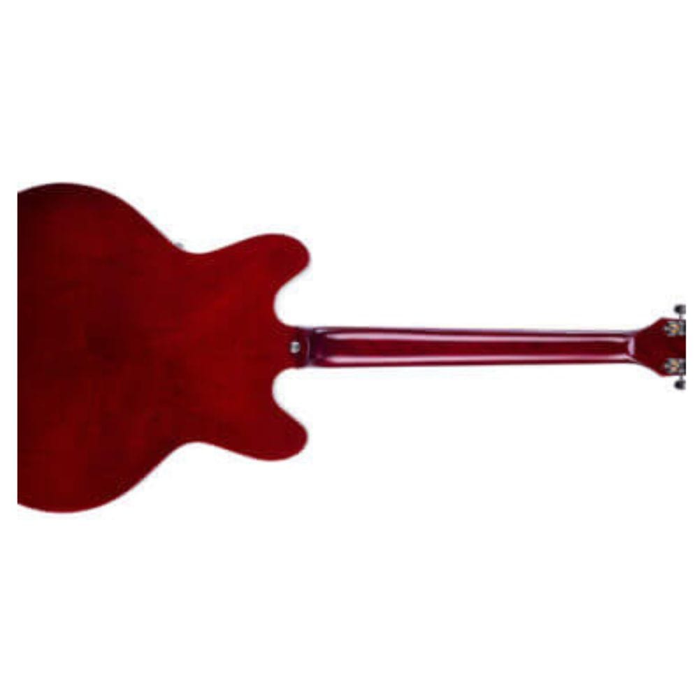 vox electric guitars vox bobcat v90 semi-hollow 6 string electric guitar  #color_cherry-red