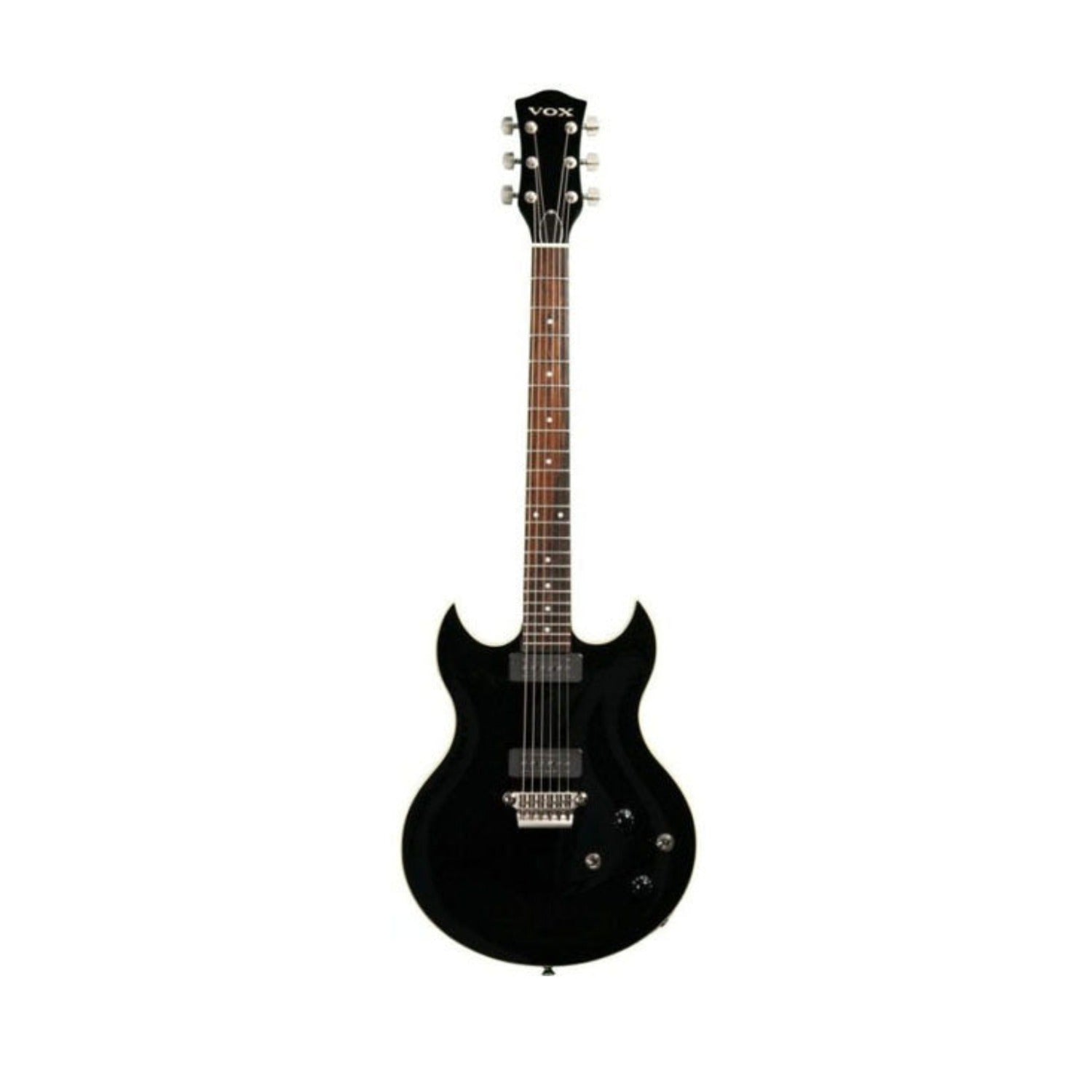 Vox Electric Guitars Vox Virage SDC33 33 Double Cutaway Electric Guitar - Black