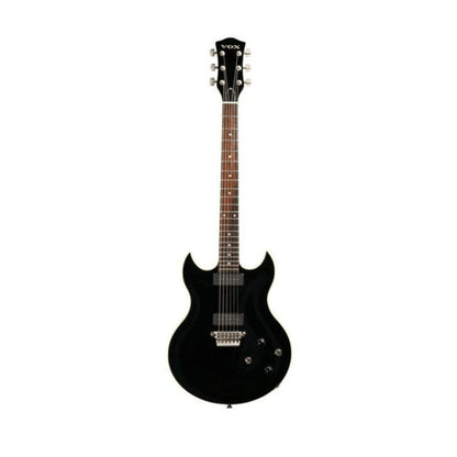 Vox Electric Guitars Vox Virage SDC33 33 Double Cutaway Electric Guitar - Black