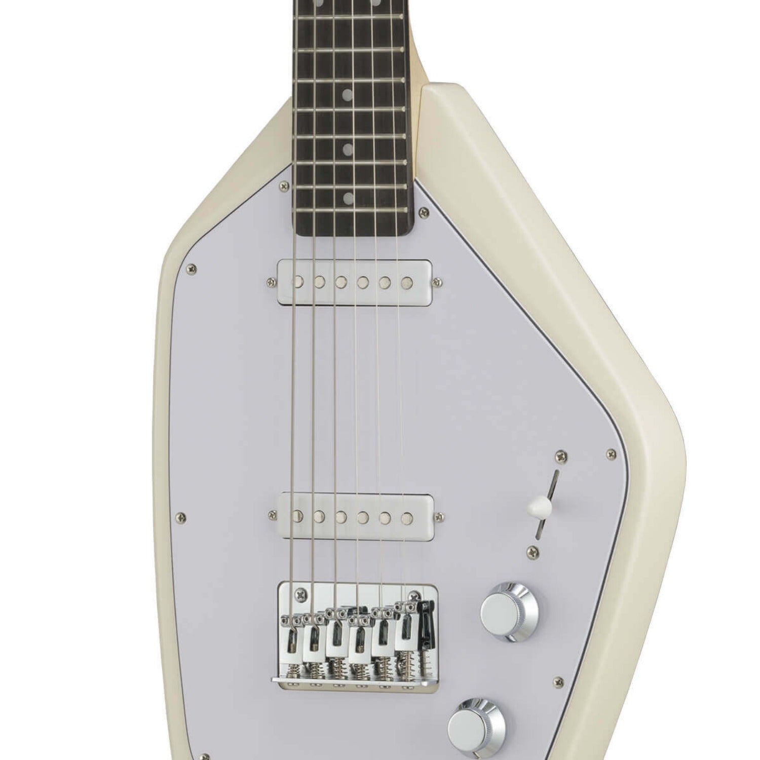 Vox Electric Guitars White Vox Mark V-MK5 Mini 6 String Electric Guitar 