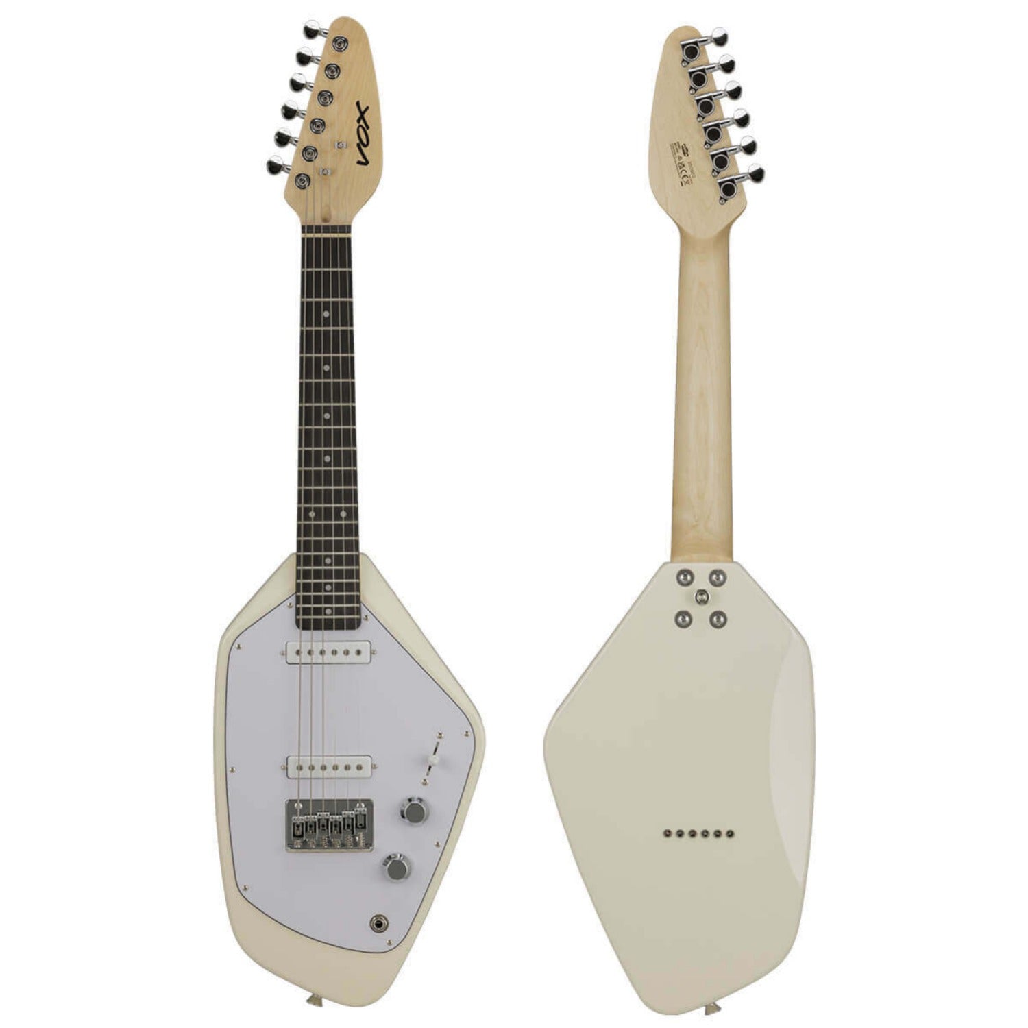 Vox Electric Guitars White Vox Mark V-MK5 Mini 6 String Electric Guitar 