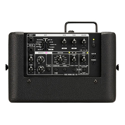 vox guitar combo amplifiers black vox mini go 10 watt  digital modelling amplifier 