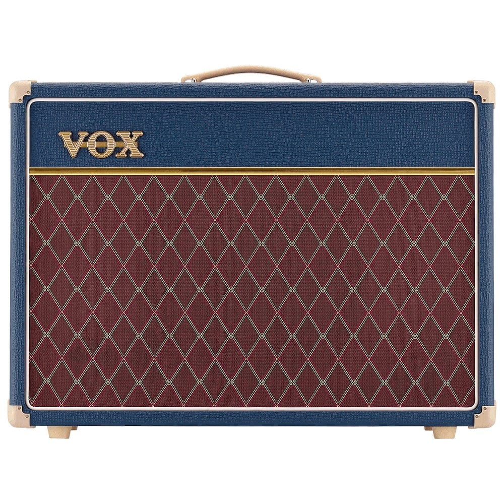 Vox Tube Amplifiers Rich Blue Vox Custom AC15C1 15W 1x12 Tube Guitar Combo Amplifier
