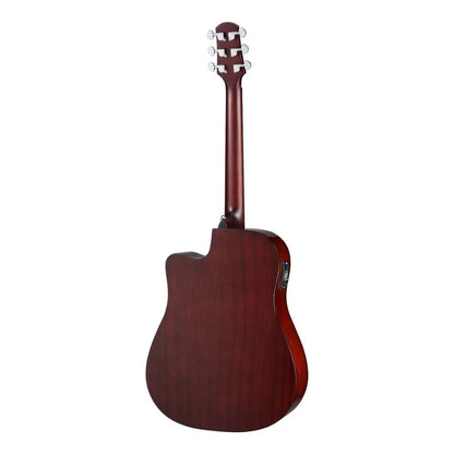 walden electro acoustic guitars natural walden d450ce dreadnought cutaway 6 string electro acoustic guitar with gig bag     